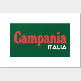 Campania // Italia Typography Region Design Posters and Art